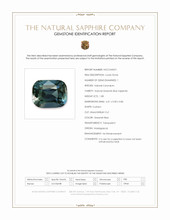 1.08 Ct. Greenish Blue Sapphire from Madagascar Scan Report