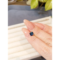 1.06 Ct. Greenish Blue Sapphire from Madagascar Life Style
