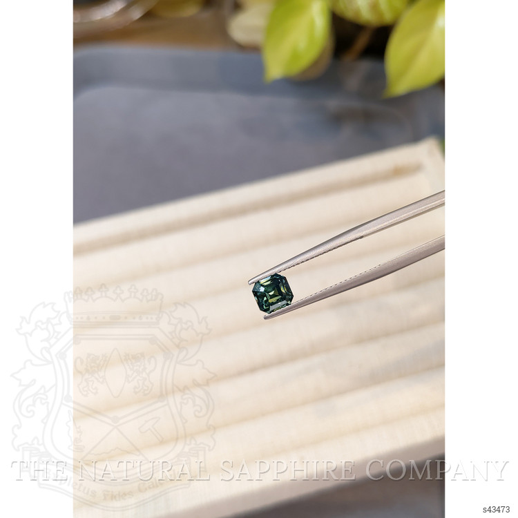 1.55 Ct. Greenish Blue Sapphire from Madagascar