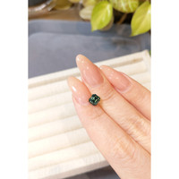 1.55 Ct. Greenish Blue Sapphire from Madagascar Life Style