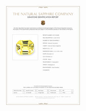 1.07 Ct. Yellow Sapphire from Madagascar Scan Report