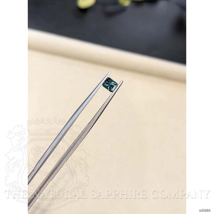 0.78 Ct. Greenish Blue Sapphire from Madagascar