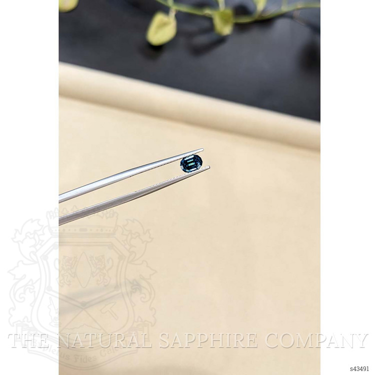 0.90 Ct. Greenish Blue Sapphire from Madagascar