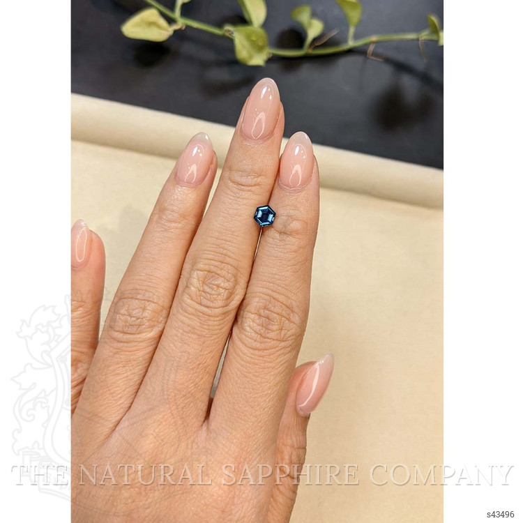 0.72 Ct. Greenish Blue Sapphire from Madagascar