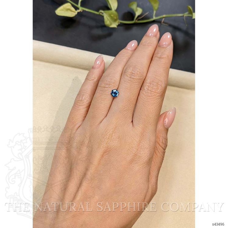0.72 Ct. Greenish Blue Sapphire from Madagascar