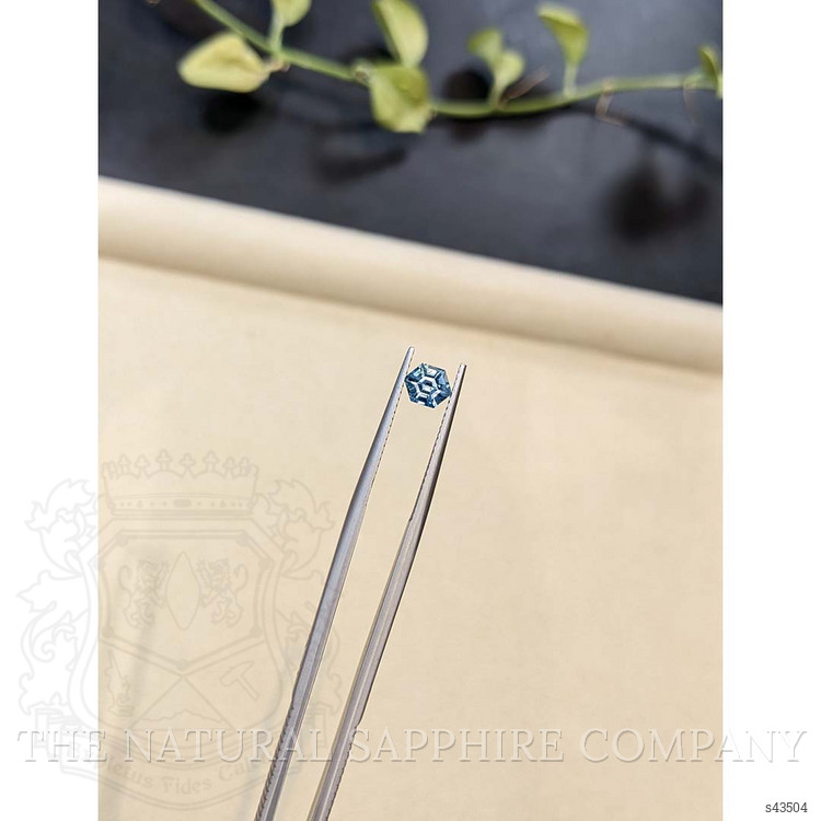 0.88 Ct. Greenish Blue Sapphire from Madagascar