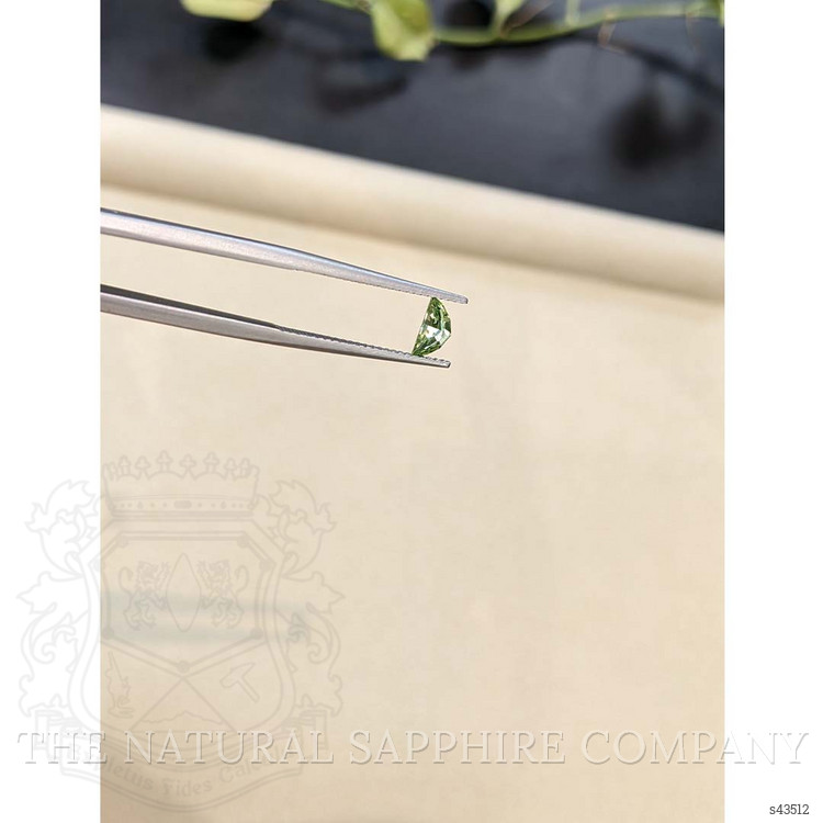 0.47 Ct. Yellowish Green Sapphire from Madagascar