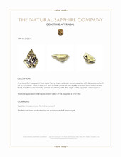 0.64 Ct. Yellowish Brown Sapphire from Madagascar Appraisal