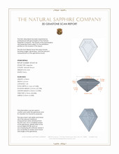 0.64 Ct. Yellowish Brown Sapphire from Madagascar 3 D Scan Report