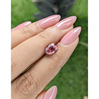 2.04 Ct. Reddish Pink Sapphire from Madagascar Life Style