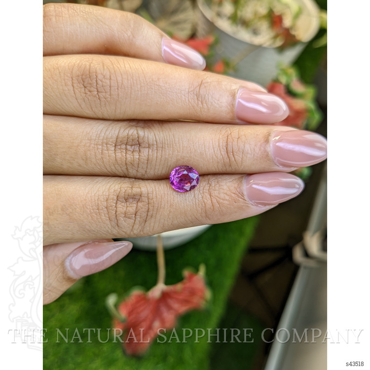 2.07 Ct. Purplish Pink Sapphire from Ceylon (Sri Lanka)