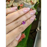2.07 Ct. Purplish Pink Sapphire from Ceylon (Sri Lanka) Life Style