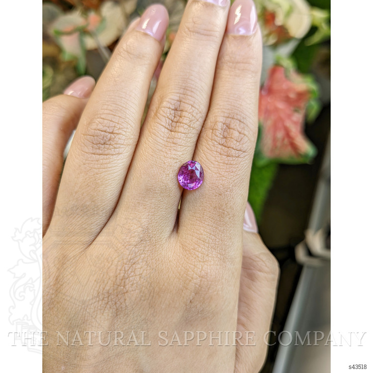 2.07 Ct. Purplish Pink Sapphire from Ceylon (Sri Lanka)