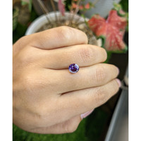 2.10 Ct. Pinkish Purple Sapphire from Ceylon (Sri Lanka) Life Style