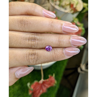 0.96 Ct. Purplish Pink Sapphire from Ceylon (Sri Lanka) Life Style