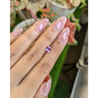 0.83 Ct. Purplish Pink Sapphire from Ceylon (Sri Lanka) Life Style
