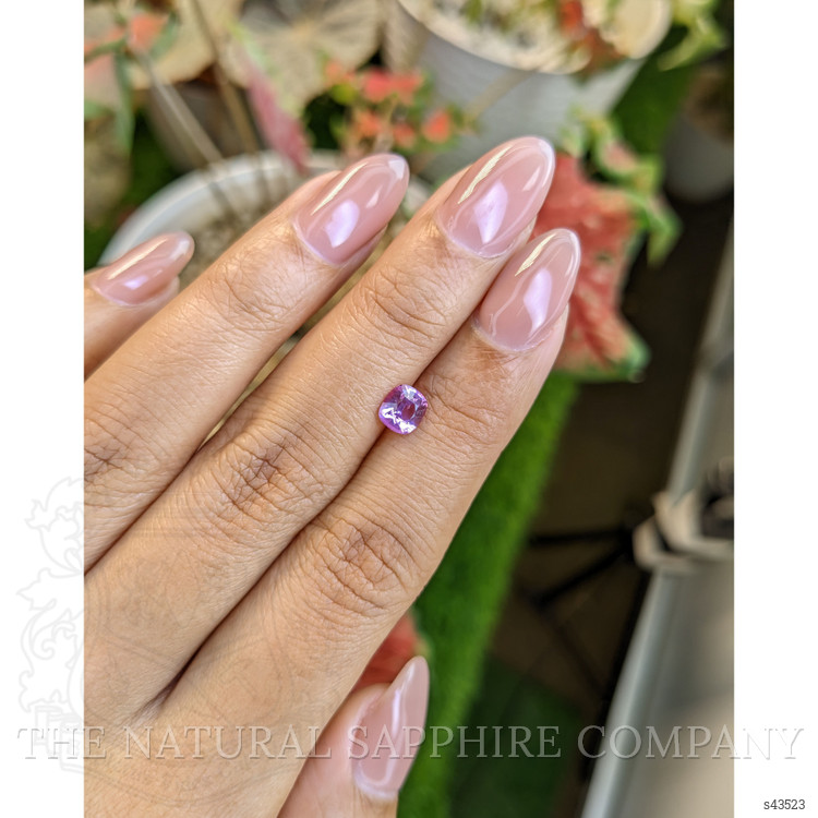 0.83 Ct. Purplish Pink Sapphire from Ceylon (Sri Lanka)