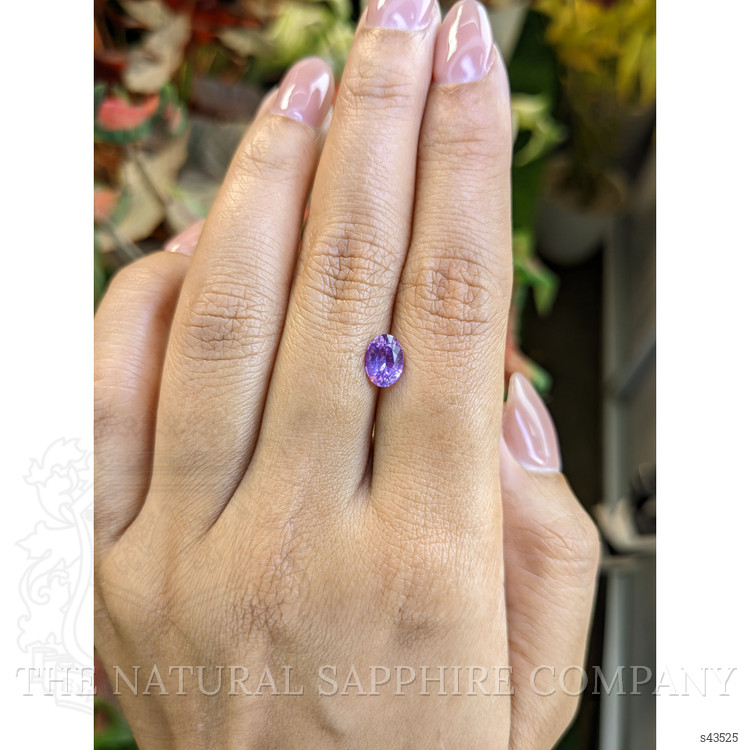 1.27 Ct. Pinkish Purple Sapphire from Ceylon (Sri Lanka)