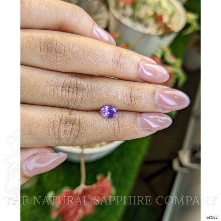 1.27 Ct. Pinkish Purple Sapphire from Ceylon (Sri Lanka)