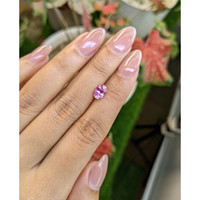 1.24 Ct. Purplish Pink Sapphire from Ceylon (Sri Lanka) Life Style