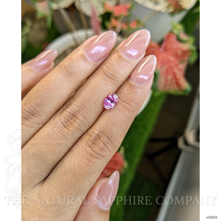 1.24 Ct. Purplish Pink Sapphire from Ceylon (Sri Lanka)