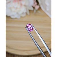 1.24 Ct. Purplish Pink Sapphire from Ceylon (Sri Lanka) Life Style