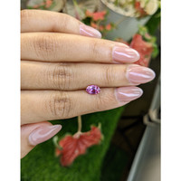 1.24 Ct. Purplish Pink Sapphire from Ceylon (Sri Lanka) Life Style