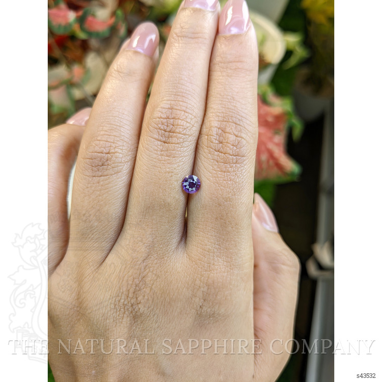 0.69 Ct. Purple Sapphire from Ceylon (Sri Lanka)