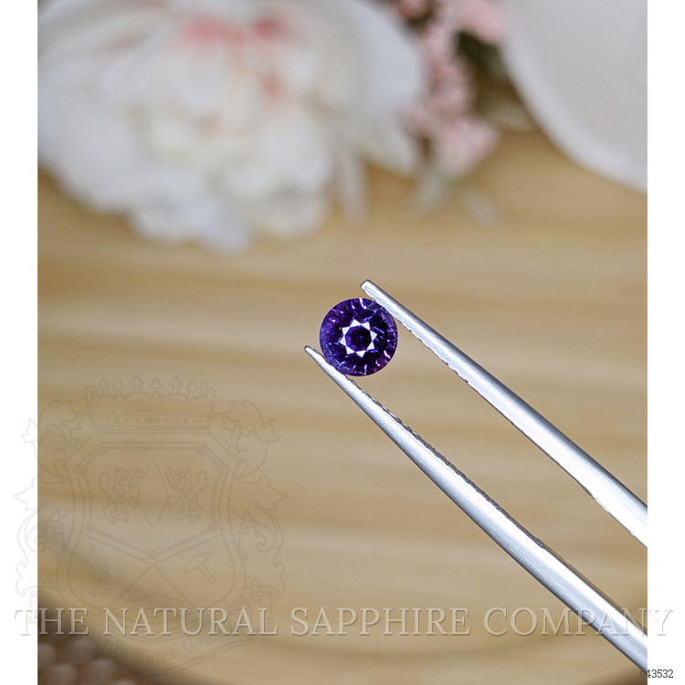 0.69 Ct. Purple Sapphire from Ceylon (Sri Lanka)