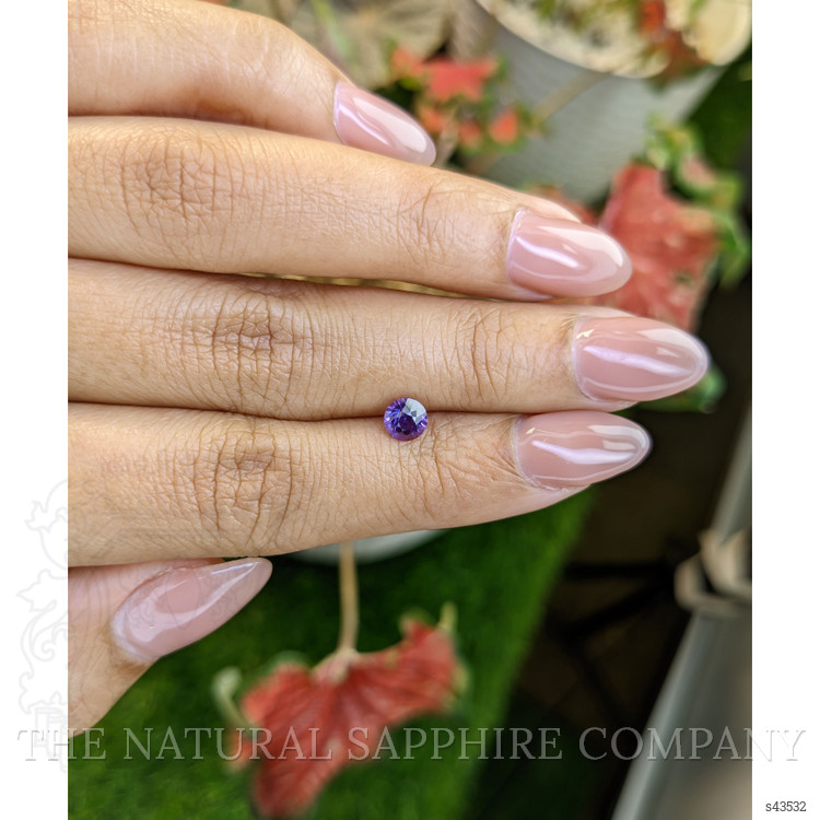 0.69 Ct. Purple Sapphire from Ceylon (Sri Lanka)