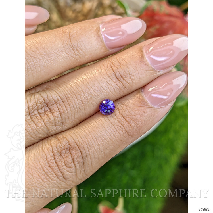 0.69 Ct. Purple Sapphire from Ceylon (Sri Lanka)