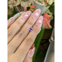 0.80 Ct. Pinkish Purple Sapphire from Ceylon (Sri Lanka) Life Style
