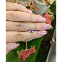 0.80 Ct. Pinkish Purple Sapphire from Ceylon (Sri Lanka) Life Style