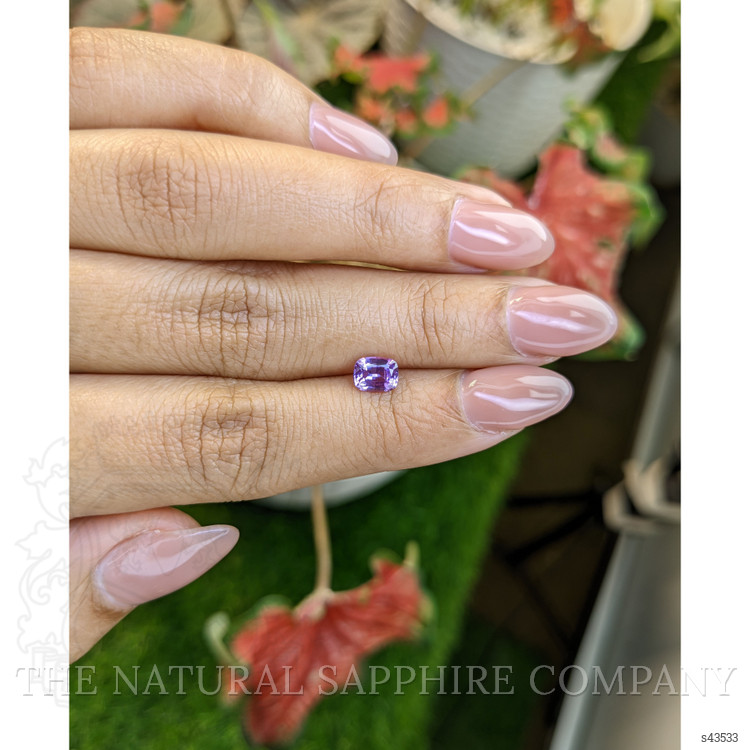0.80 Ct. Pinkish Purple Sapphire from Ceylon (Sri Lanka)