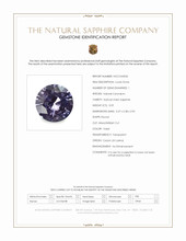 0.59 Ct. Violet Sapphire from Ceylon (Sri Lanka) Scan Report