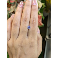 0.59 Ct. Violet Sapphire from Ceylon (Sri Lanka) Life Style