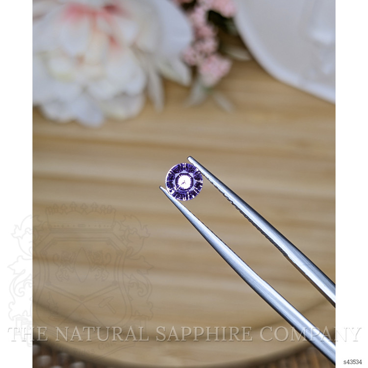 0.59 Ct. Violet Sapphire from Ceylon (Sri Lanka)