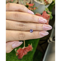 0.59 Ct. Violet Sapphire from Ceylon (Sri Lanka) Life Style