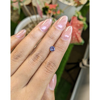 0.59 Ct. Violet Sapphire from Ceylon (Sri Lanka) Life Style