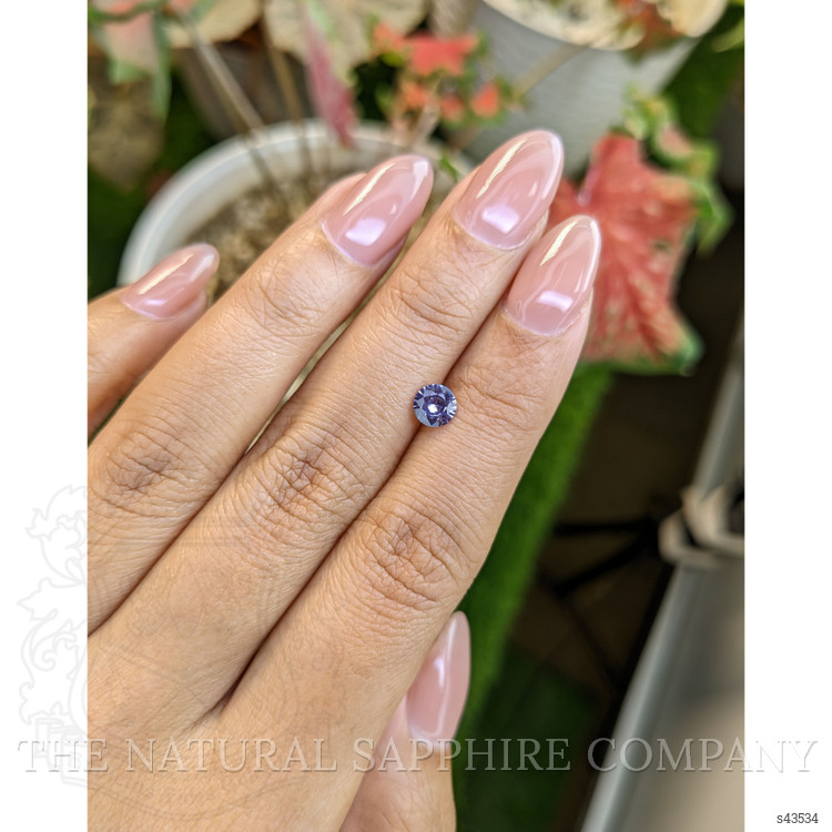 0.59 Ct. Violet Sapphire from Ceylon (Sri Lanka)