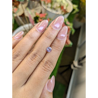 0.76 Ct. Purplish Pink Sapphire from Ceylon (Sri Lanka) Life Style