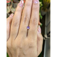 0.46 Ct. Pinkish Purple Sapphire from Ceylon (Sri Lanka) Life Style