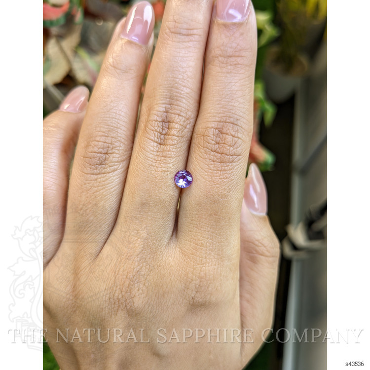 0.46 Ct. Pinkish Purple Sapphire from Ceylon (Sri Lanka)