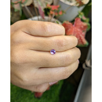 0.46 Ct. Pinkish Purple Sapphire from Ceylon (Sri Lanka) Life Style