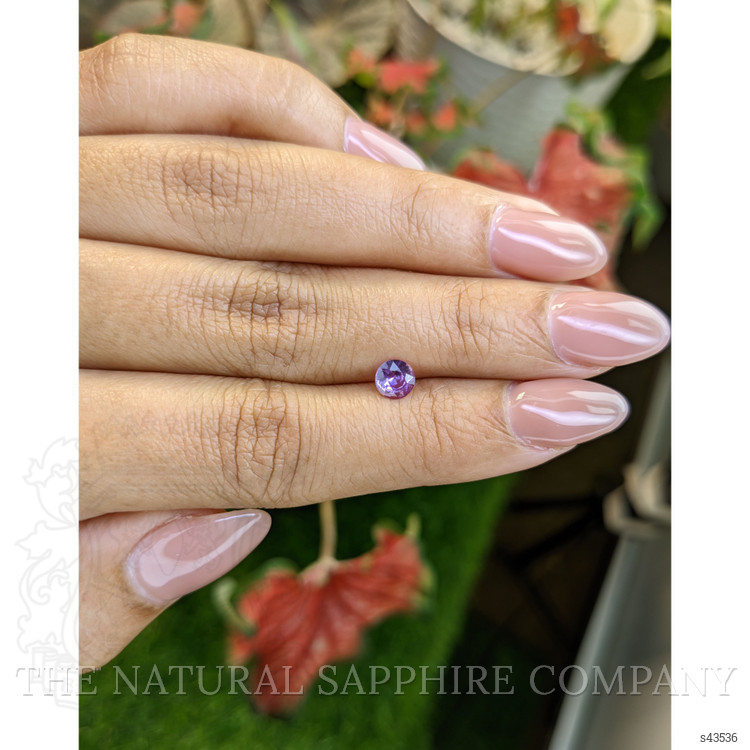 0.46 Ct. Pinkish Purple Sapphire from Ceylon (Sri Lanka)
