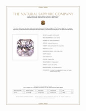 0.47 Ct. Purplish Pink Sapphire from Ceylon (Sri Lanka) Scan Report