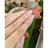 0.52 Ct. Purplish Pink Sapphire from Ceylon (Sri Lanka) Life Style