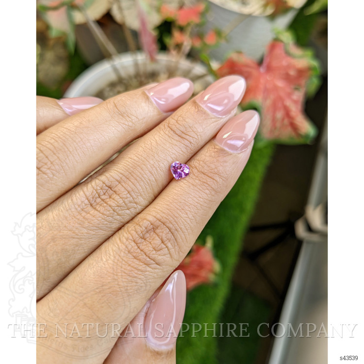 0.52 Ct. Purplish Pink Sapphire from Ceylon (Sri Lanka)