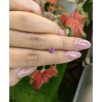 0.52 Ct. Purplish Pink Sapphire from Ceylon (Sri Lanka) Life Style