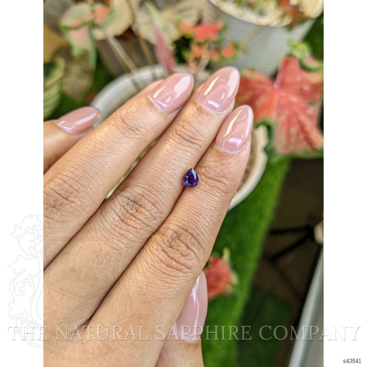 0.77 Ct. Purple Sapphire from Ceylon (Sri Lanka)